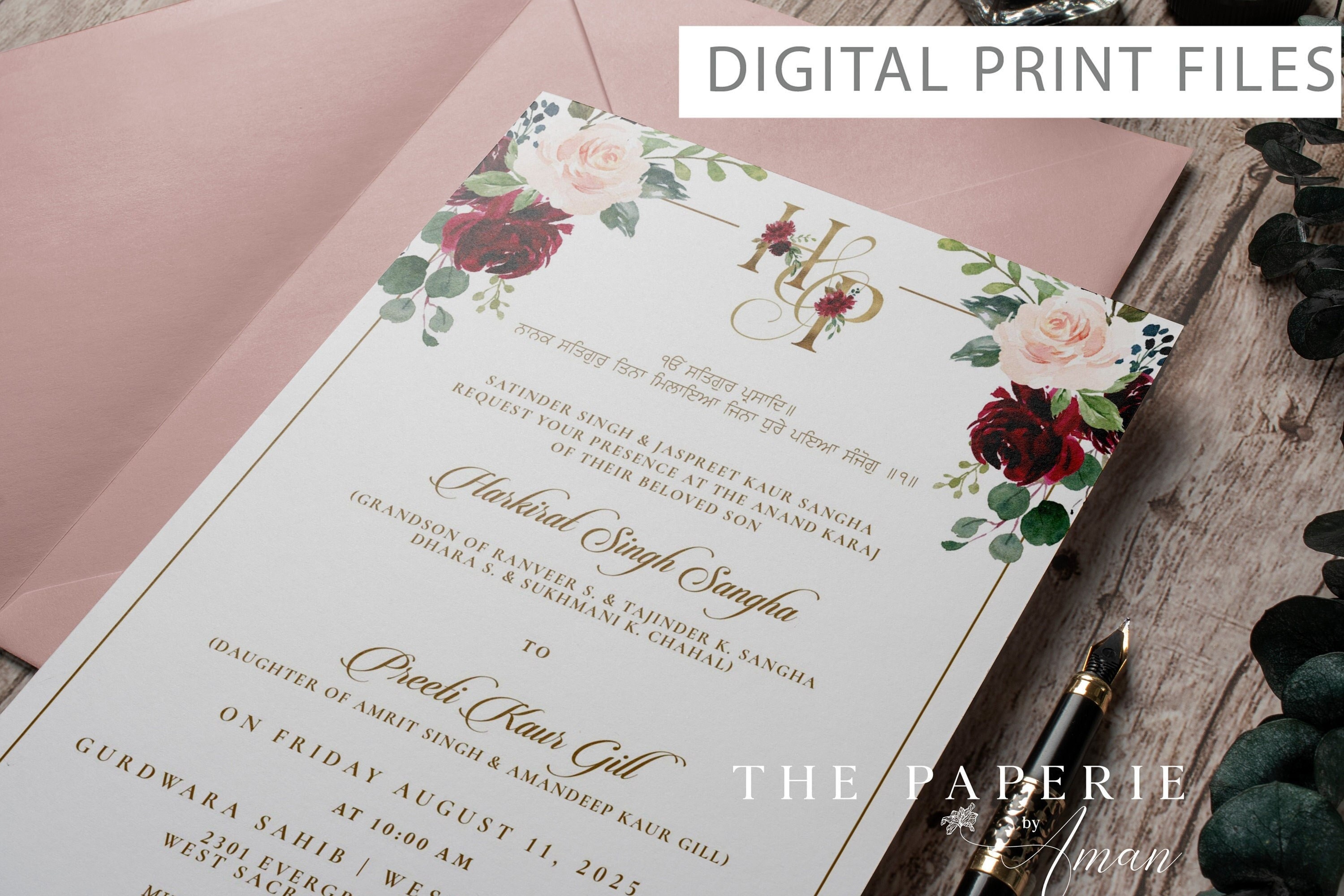 Invitaciones de boda indias del arco / Indio / Sikh / Hindú / Islámico -  Etsy México, image size:3000x2000