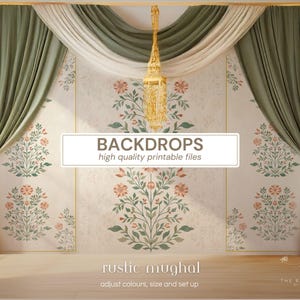 Wedding Back Drops | Indian Wedding Digital Backdrop | Decor Backdrop | Printable Backdrop | Size Customization Available