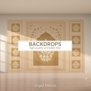 Wedding Back Drops | Indian Wedding Digital Backdrop | Decor Backdrop | Printable Backdrop | Size Customization Available
