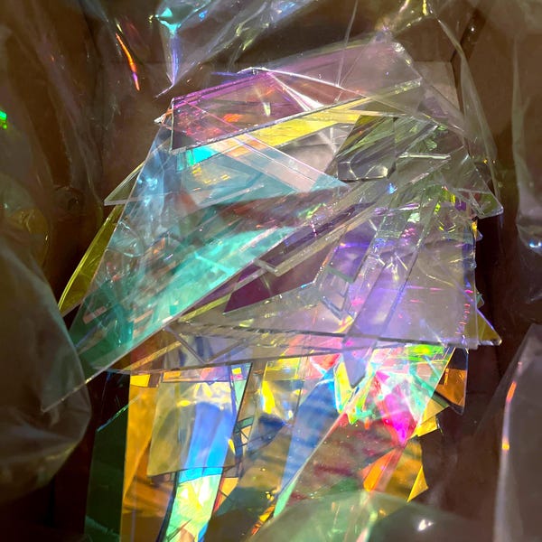Box-O-Glass, Scrap Dichroic Glass 1 lb