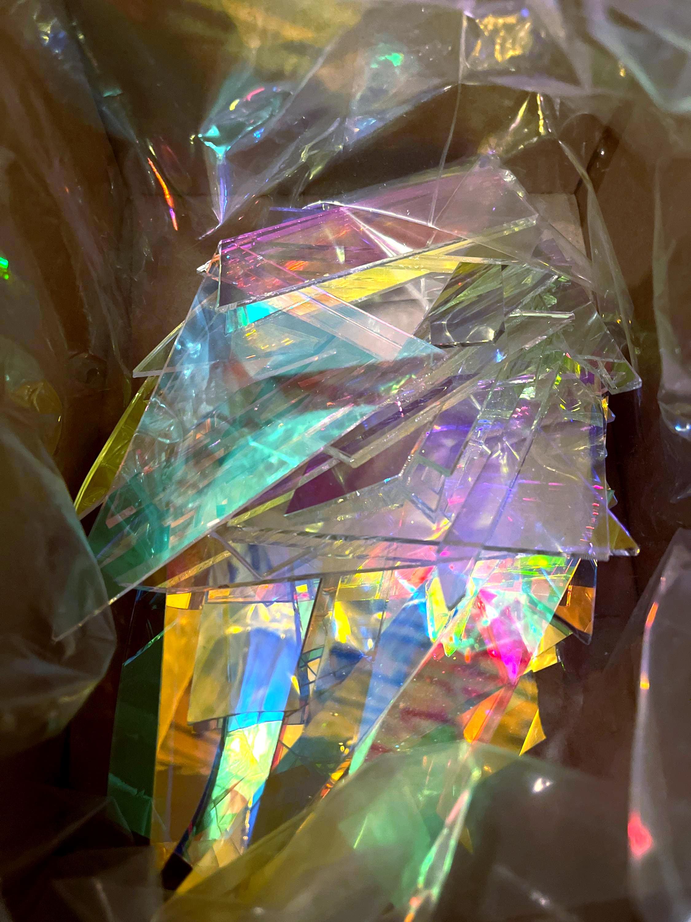 Box-O-Glass, Scrap Dichroic Glass 1.5 lb
