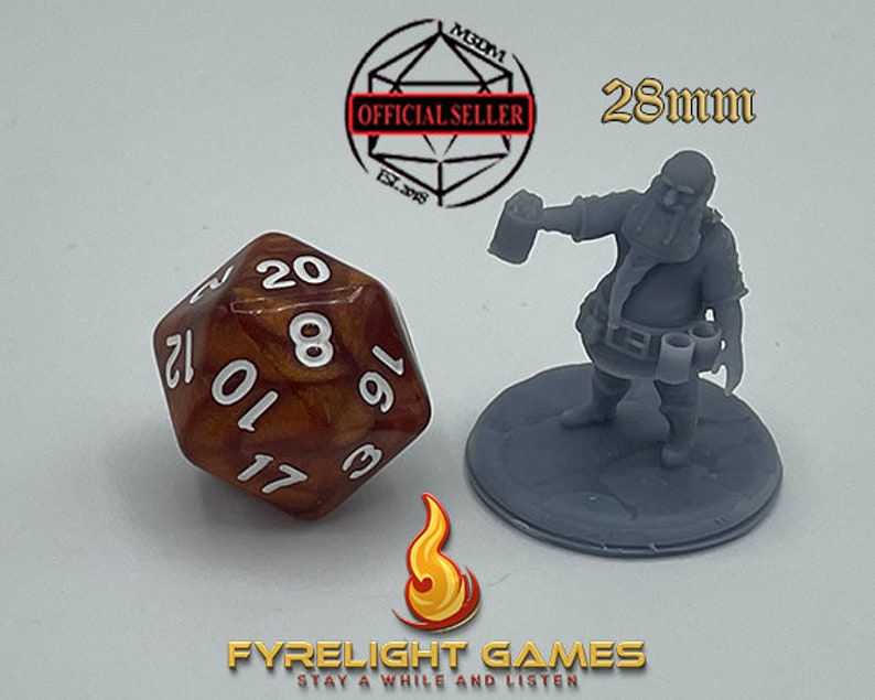 Dwarf Brewer D&D 5e Townsfolk Collection Wargaming Etsy Canada