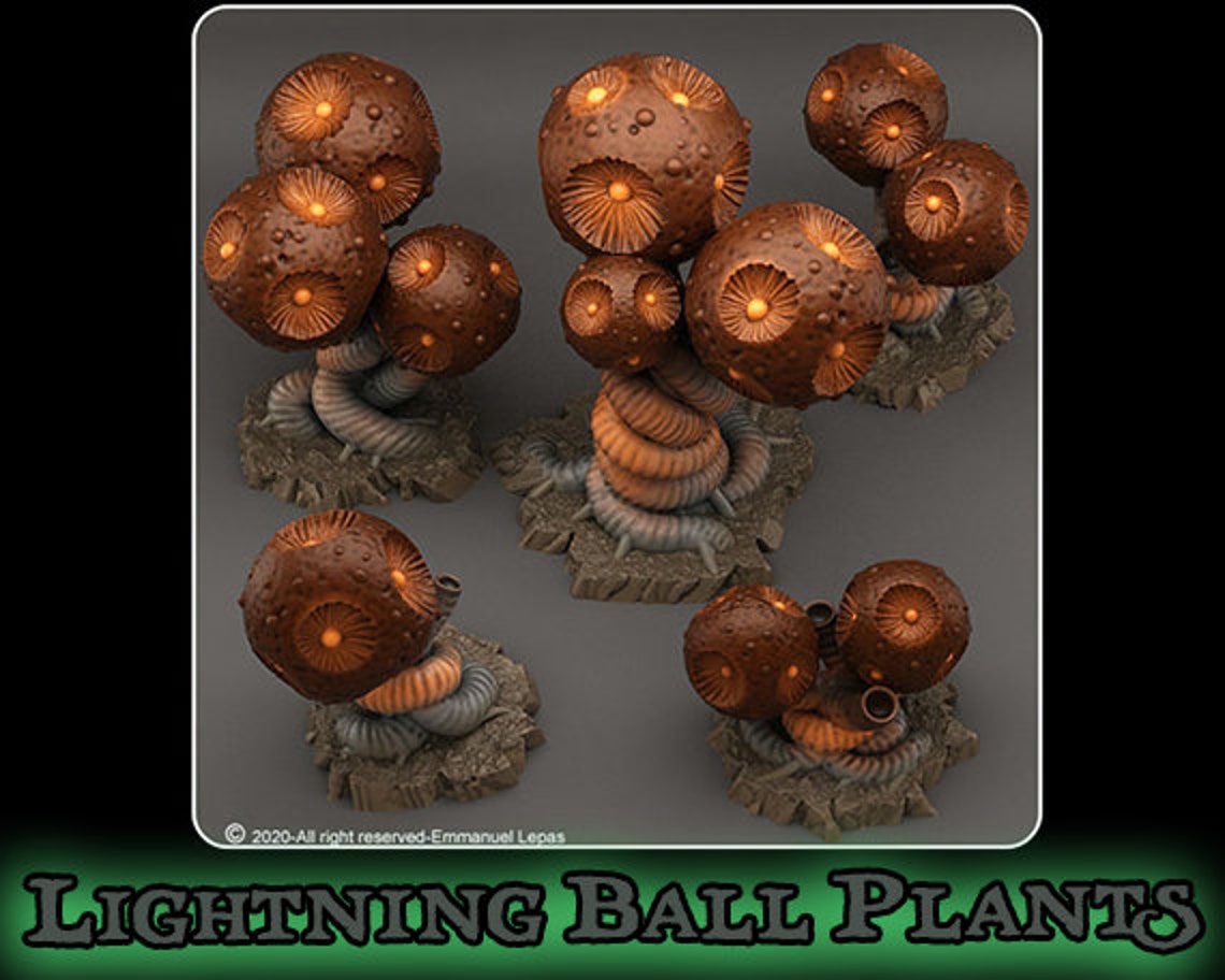 Lightning Balls Plant D&D 5e Fantastic Plants and Rocks KS Etsy