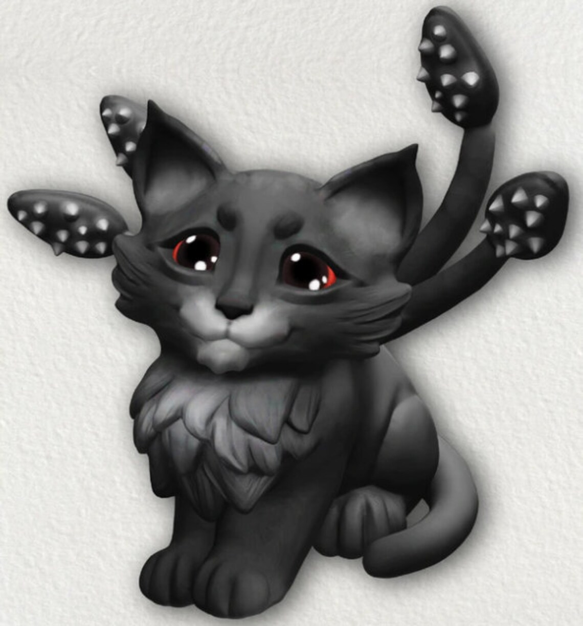 Displacer Beast Kitten D&D 5e Baby Beasts Kickstarter | Etsy