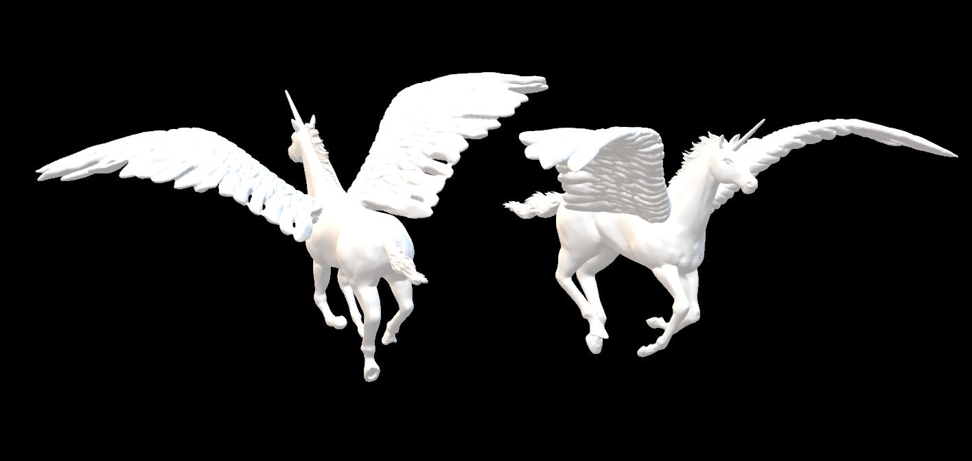 Winged Unicorn alicorn D&D 5e MZ4250 Patreon Wargaming Etsy