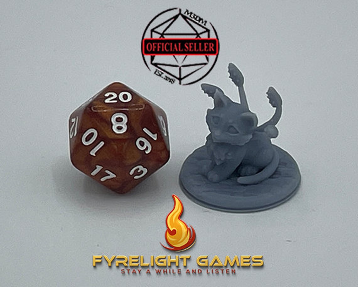 Displacer Beast Kitten D&D 5e Baby Beasts Kickstarter - Etsy