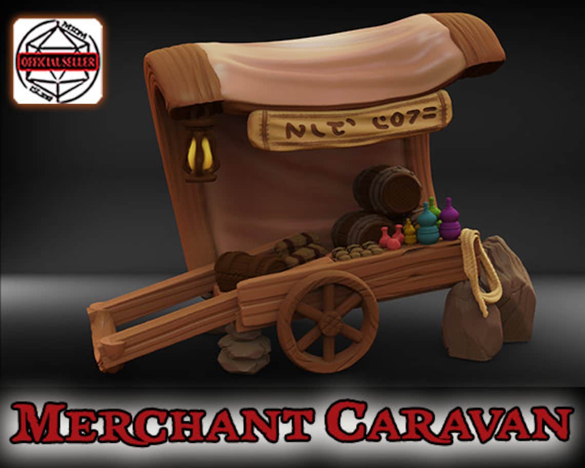 Merchant Caravan/wagon D&D 5e Townsfolk Collection Etsy
