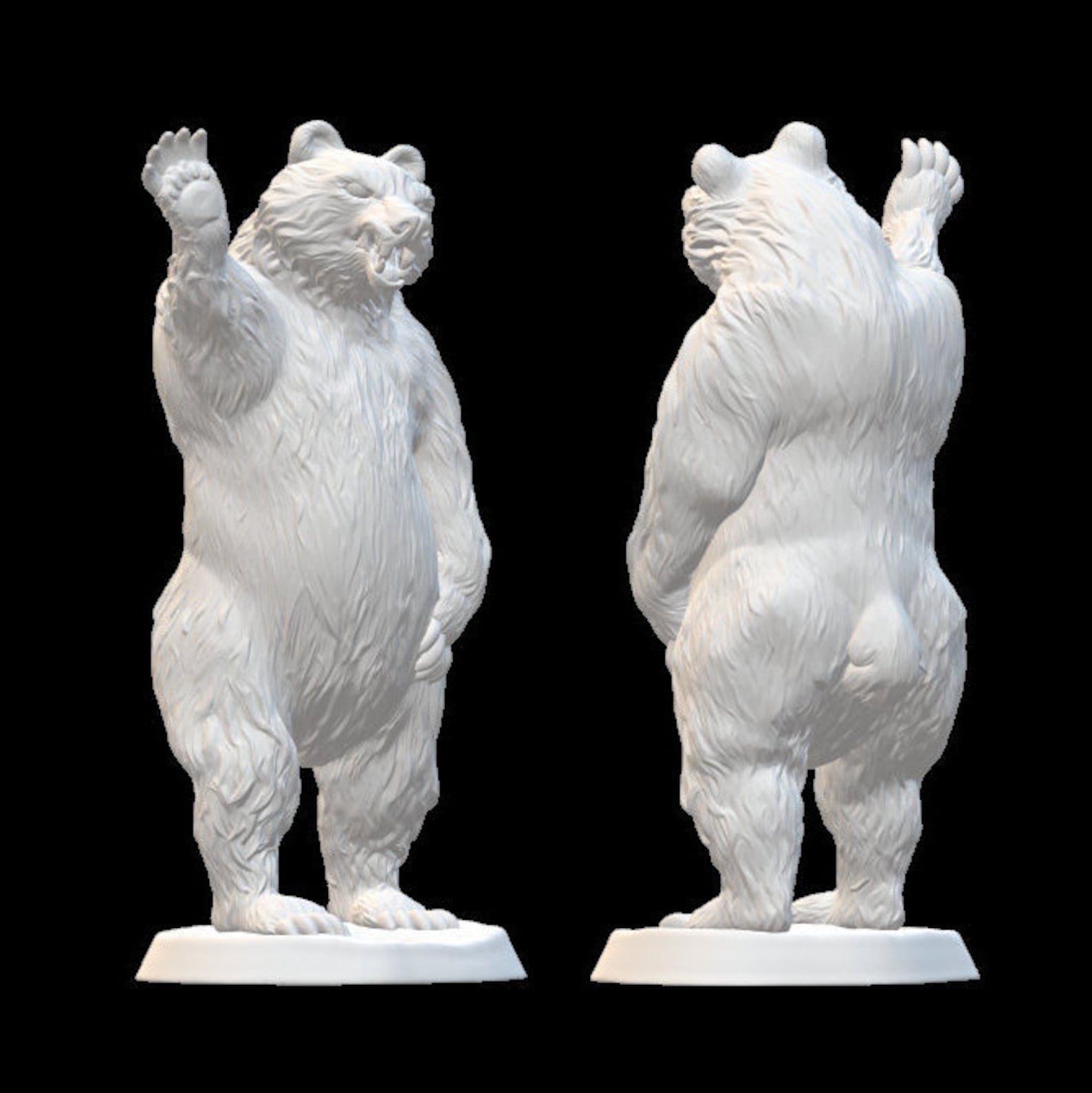 Brown Bear D&D 5e Beautiful Creatures Wargaming Etsy UK