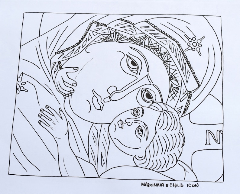 Download Greek Orthodox Coloring or Watercolor Pages with hand ...