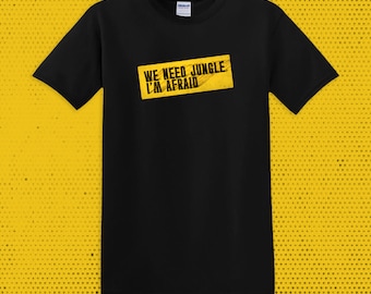 I can't accept drum and bass we need jungle I'm afraid - 90s Rave Inspired Drum and Bass Unisex T-Shirt - University Challenge Merch