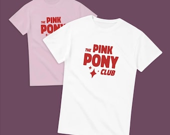 Pink Pony Club Chappell Roan - roze of wit - zwaargewicht uniseks T-shirt met ronde hals