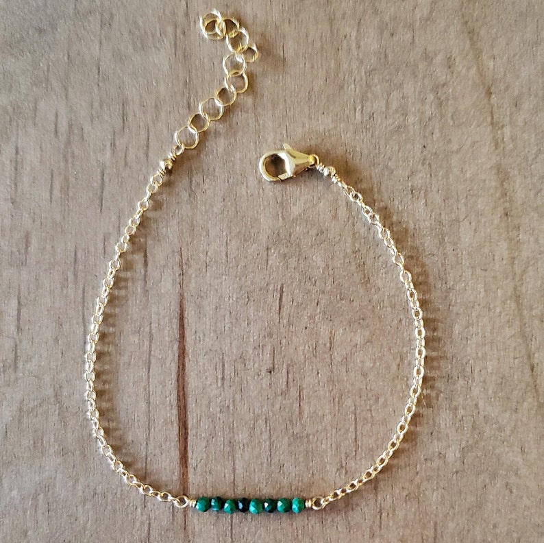 Malachite Bar Bracelet