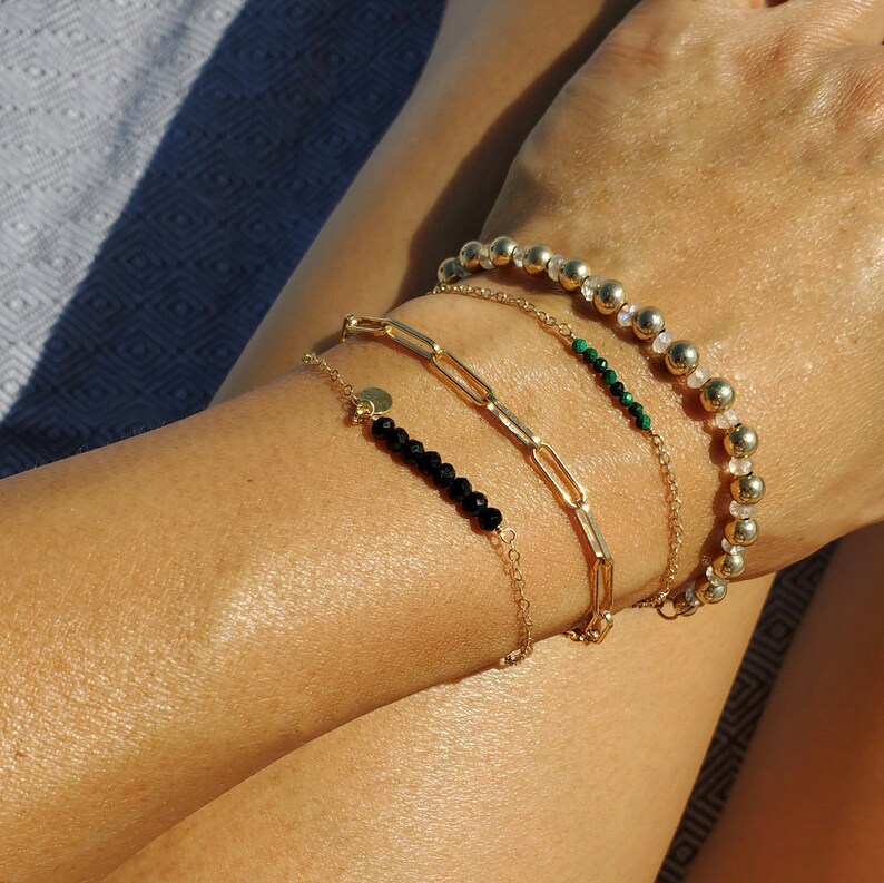 Malachite Bar Bracelet