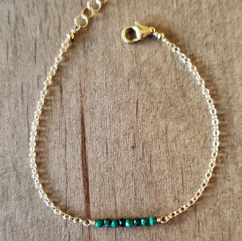 Malachite Bar Bracelet