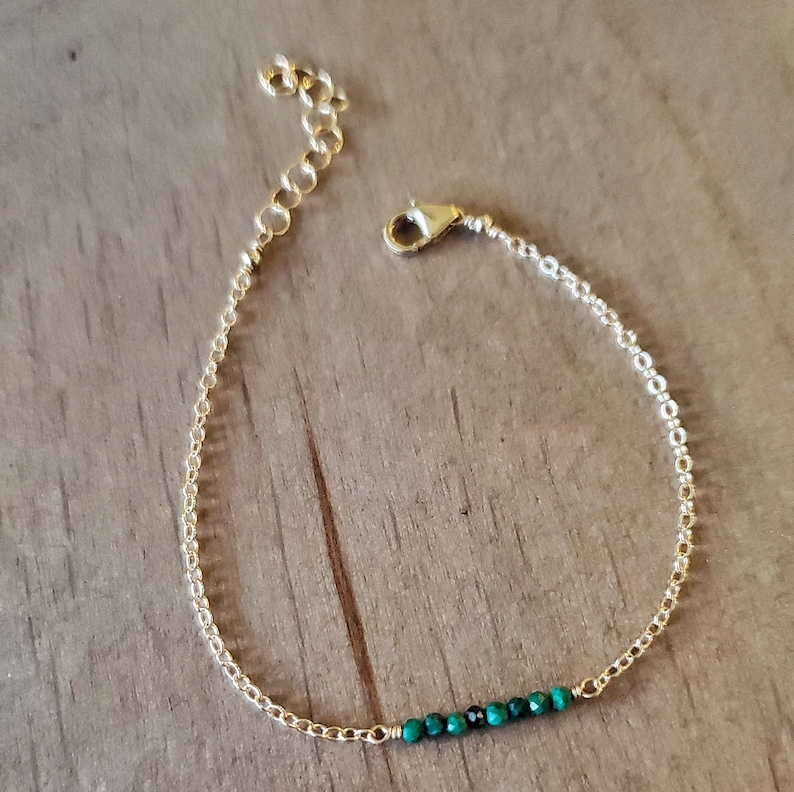 Malachite Bar Bracelet