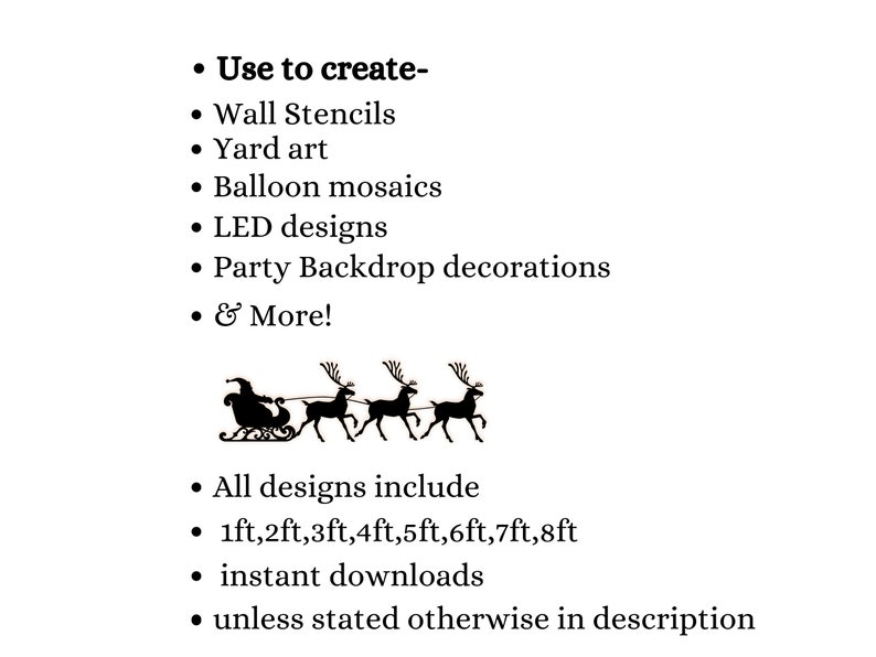 1ft to 8ft Tree With Stars Cut Out Silhouette Templates Etsy