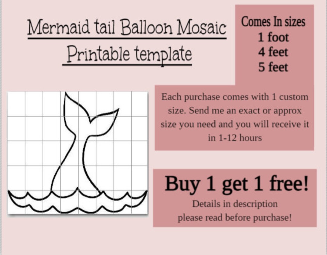 mermaid-tail-fish-tail-mosaic-template-narwhal-tail-print-trace-and-cut-pdf-template-pattern-digital-stencil-mermaid-silhouette-etsy