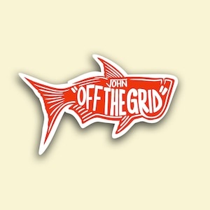 TARPON fly fishing outdoors nature sticker decal Off the Grid John