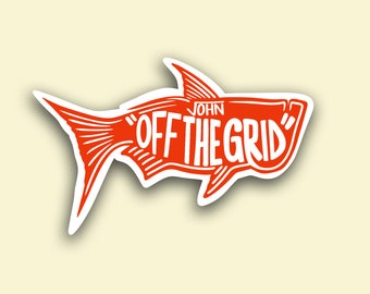 TARPON fly fishing outdoors nature sticker decal Off the Grid John