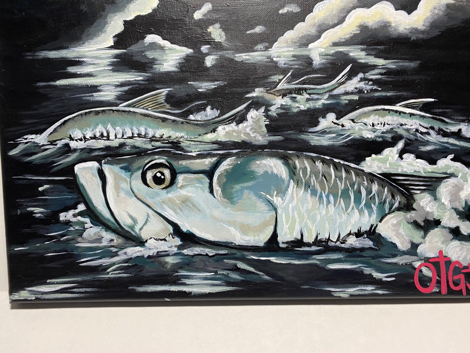 Tarpon fishing painting fly fishing home decor wall art Off Etsy
