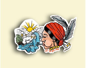 fly fishing outdoors nature sticker decal Off the Grid John