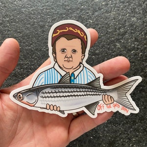 fishing decal fly fishing fish sticker Off the Grid John