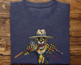 Panthers miami Florida  fishing t shirt fly fishing apparel Off the grid John