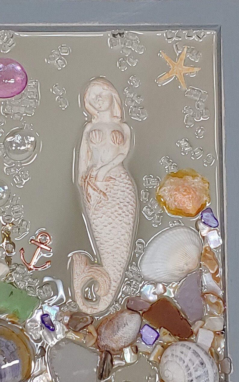 5 x 7 Naissance de Vénus Sea Glass Art Cadre image 4