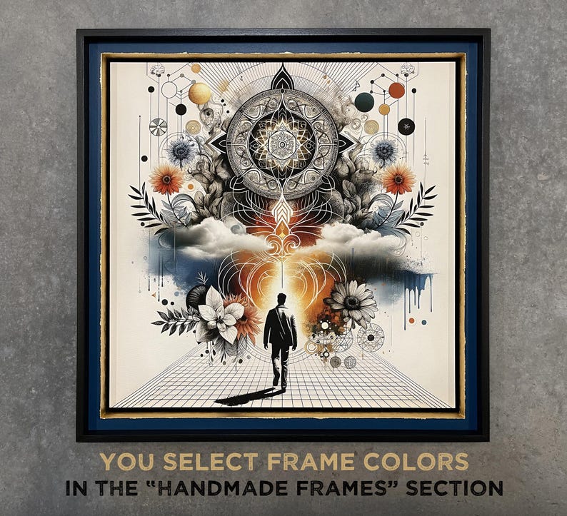 Transformation Art Print: Metaphysical Wall Decor, Mandala Art, Celebration of Life Gift image 10