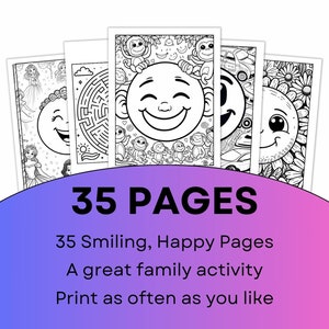 Teen Coloring Sheets | Preppy Coloring Pages | Coloring Pages For Teens | One Happy Dude Placemat | Instant Download | Smiley Face