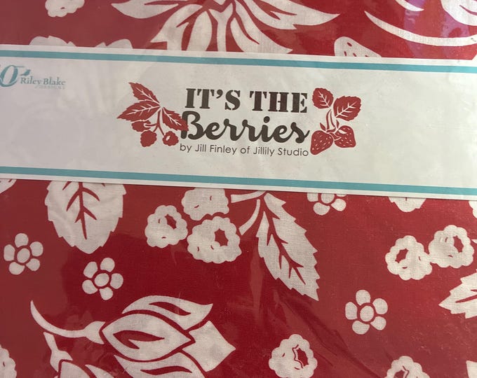 It’s The Berries 10" Layer Cake by Jill Finley for Riley Blake Designs - 42 Pieces, Hard to Find