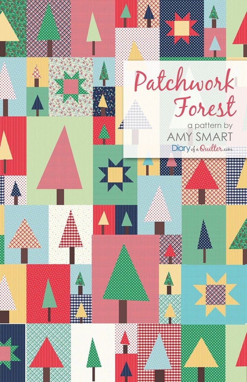 Pine Hollow Patchwork Forest Quilt Pattern by Amy Smart for Riley Blake