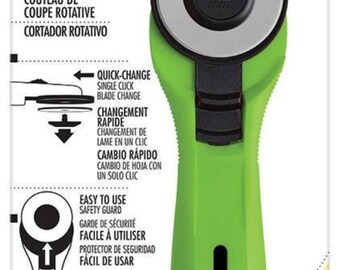 Nóż obrotowy Olfa Splash Lime Green 45 mm