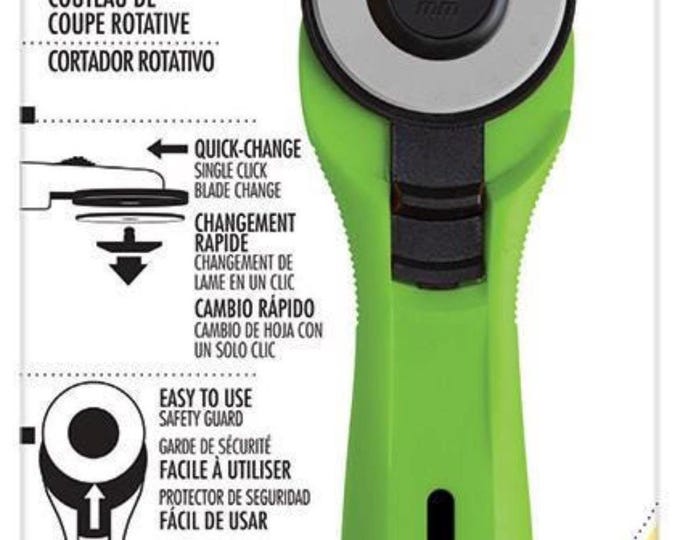Olfa Splash Lime Green 45MM Rotary Cutter