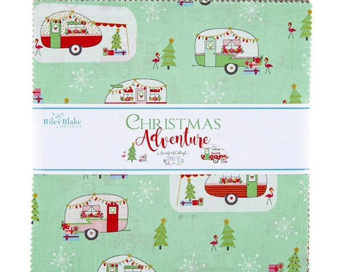 Christmas Adventure 10" Stacker by Flamingo Tors for Riley Blake Designs - 42 Pieces