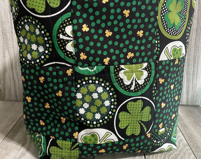 Quilted Bag, holiday bag, Handmade Bag, St. Patrick’s Day Gift, st. Patrick’s day gift