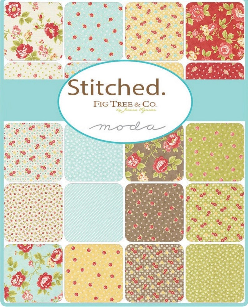 Stitched 5” Charm Pack by Fig Tree Co. for Moda - 42 Pieces - Etsy