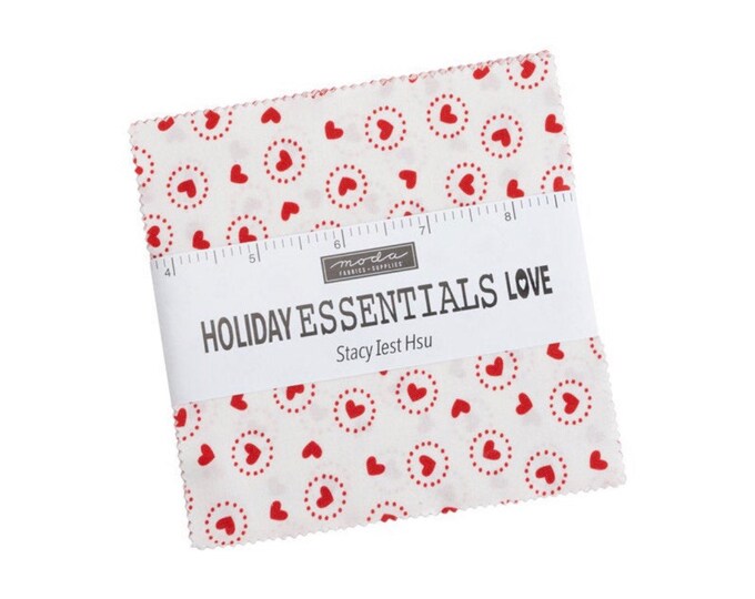 Holiday Essentials Love 5" Charm Pack by Stacy Iest Hsu for Moda - 42 Pieces