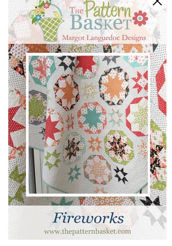 Fireworks Quilt Pattern by Margot Languedoc for the Pattern Etsy