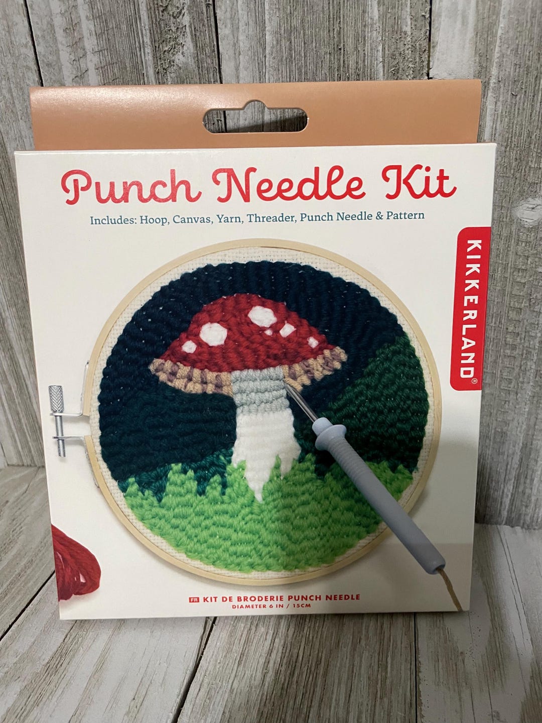 Punch Needle Kit Mushroom - Etsy
