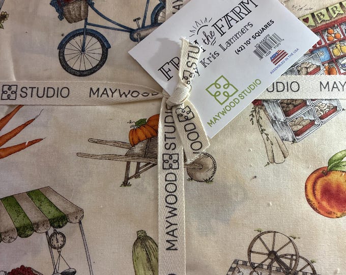 From the Farm 10" Layer Cake by Kris Lammers for Maywood Studio - 42 Pieces, Hard to Find