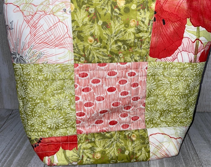 Quilted Bag, Handmade Bag, Handmade Tote, Bag, Tote, Quilted Tote, Homemade Bag, Homemade Tote, Lined Bag, Lined Tote