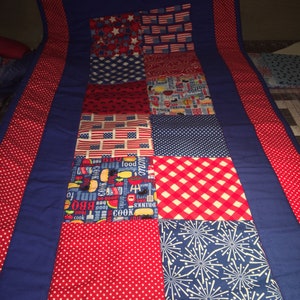 Patriotic Quilted Table Runner