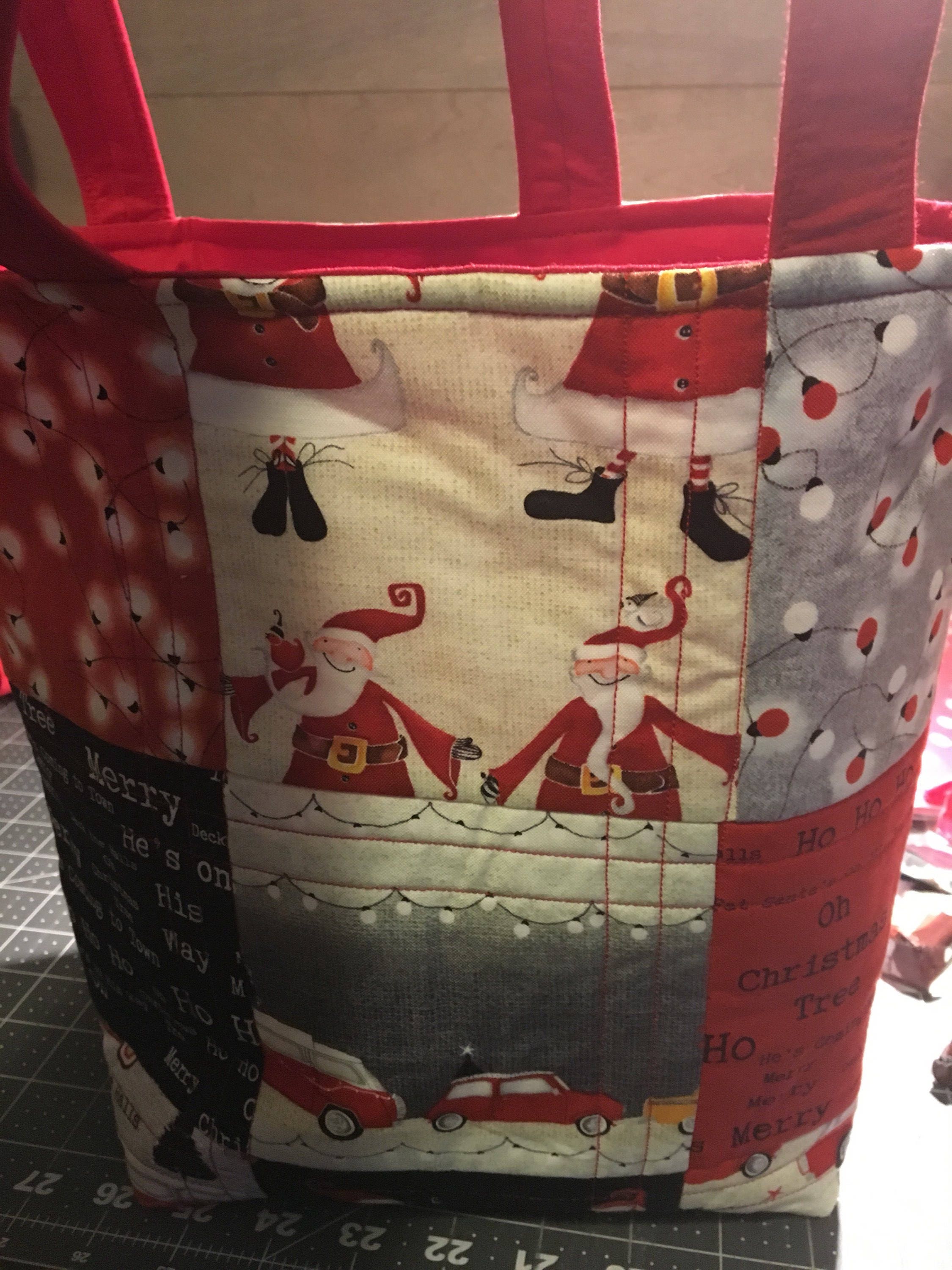 quilted christmas purses