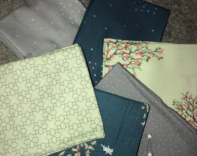 Fairy Edith Fat Quarter Bundle by Amanda Castor for Material Girl Quilts by Riley Blake Designs - 6 Pieces