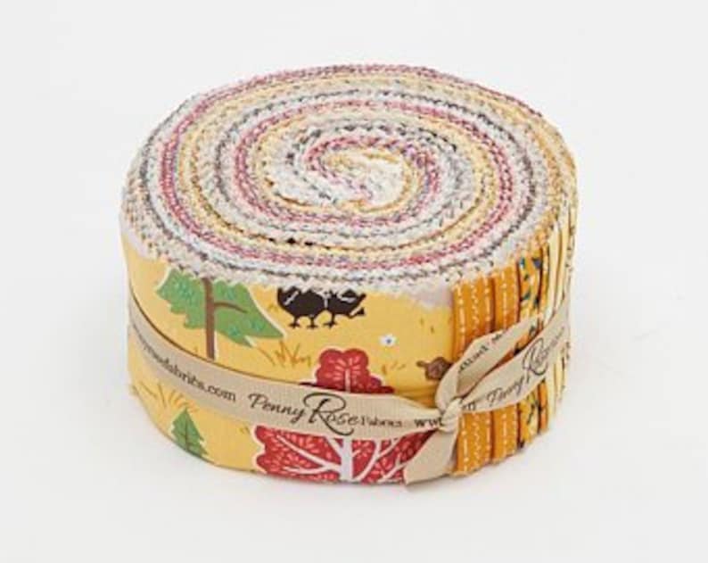 40 Pieces Calico Crow 2.5 Inch Rolie Polie Bundle by Lauren Nash for Penny Rose Fabrics