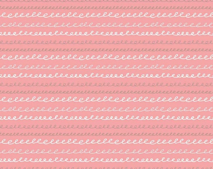 Sleep Tight Stripe Coral by Riley Blake Designs