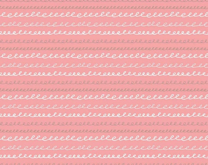 Sleep Tight Stripe Coral by Riley Blake Designs