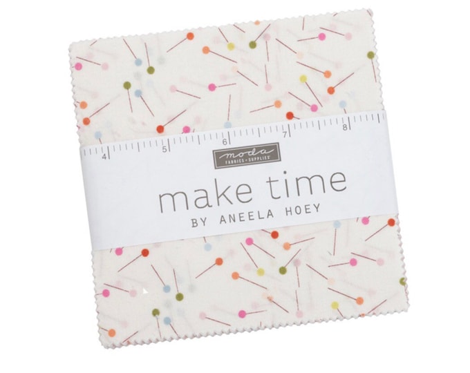 Make Time 5" Charm Pack by Aneela Hoey for Moda - 42 Pieces