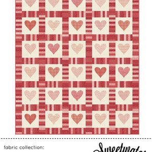 Cross My Heart Quilt Pattern by Sweetwater